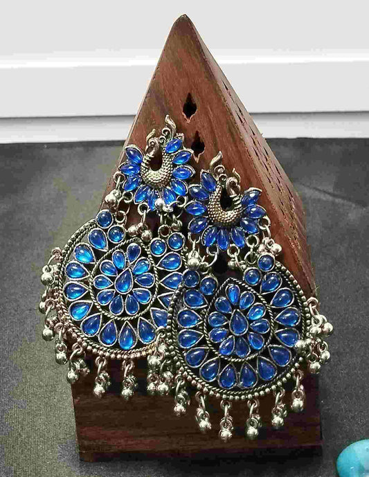 Dark blue earrings