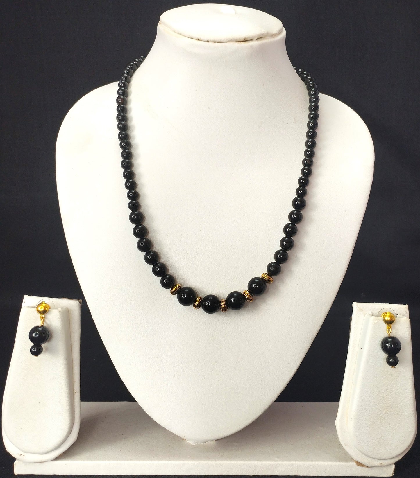 Black Onyx Necklace Set