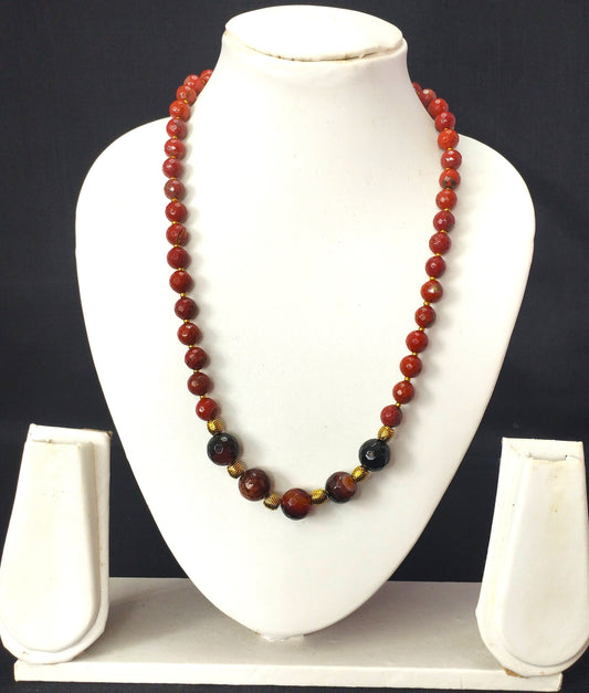 Carnelian Crystal Necklace