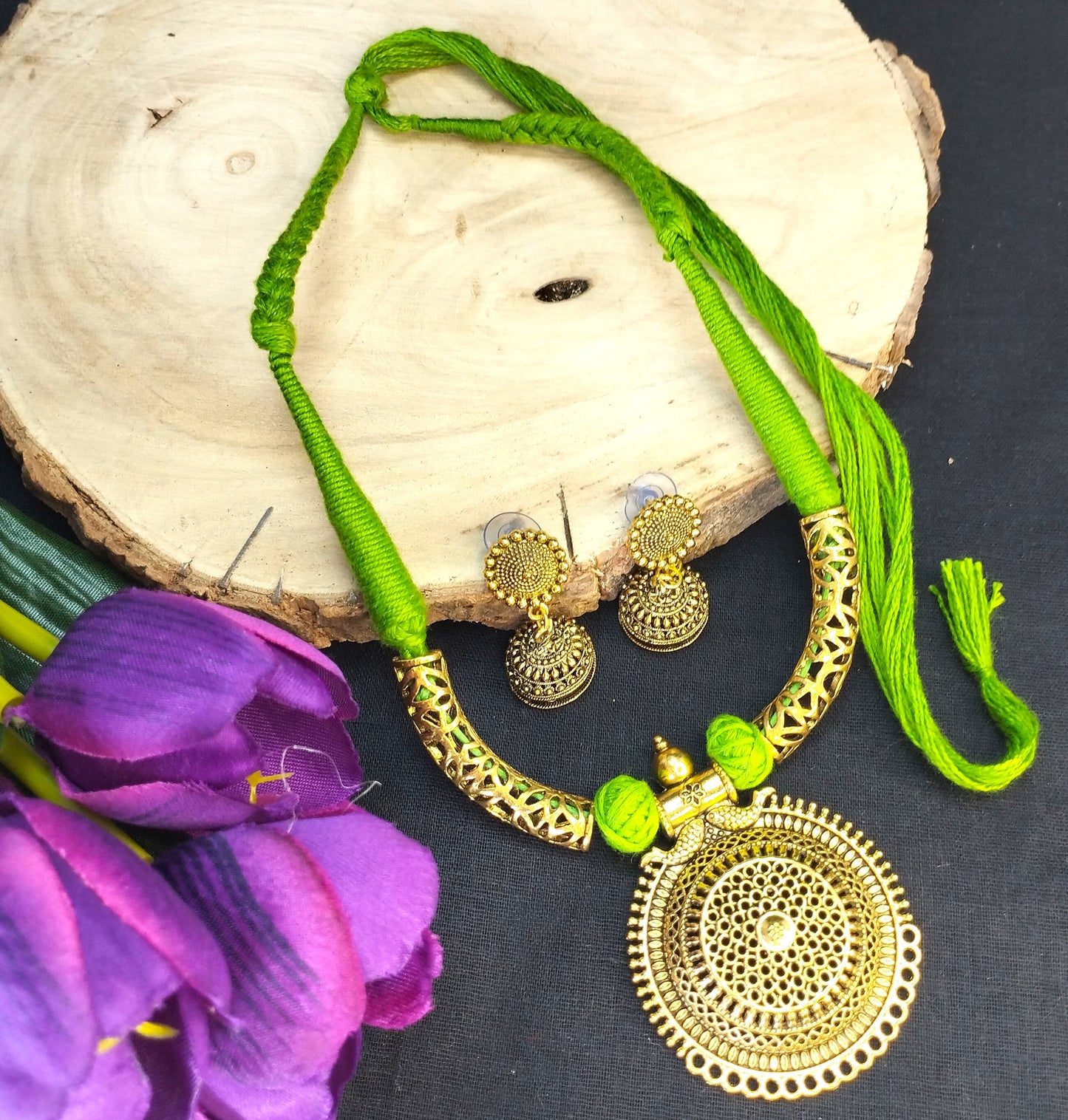 Green Antique necklace Set