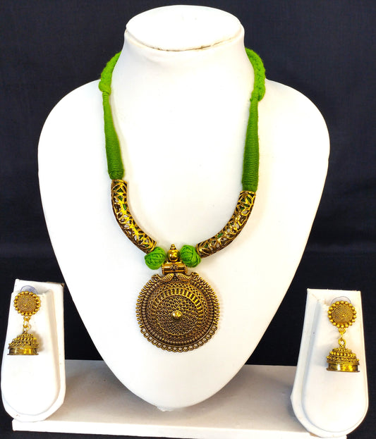 Green Antique necklace Set