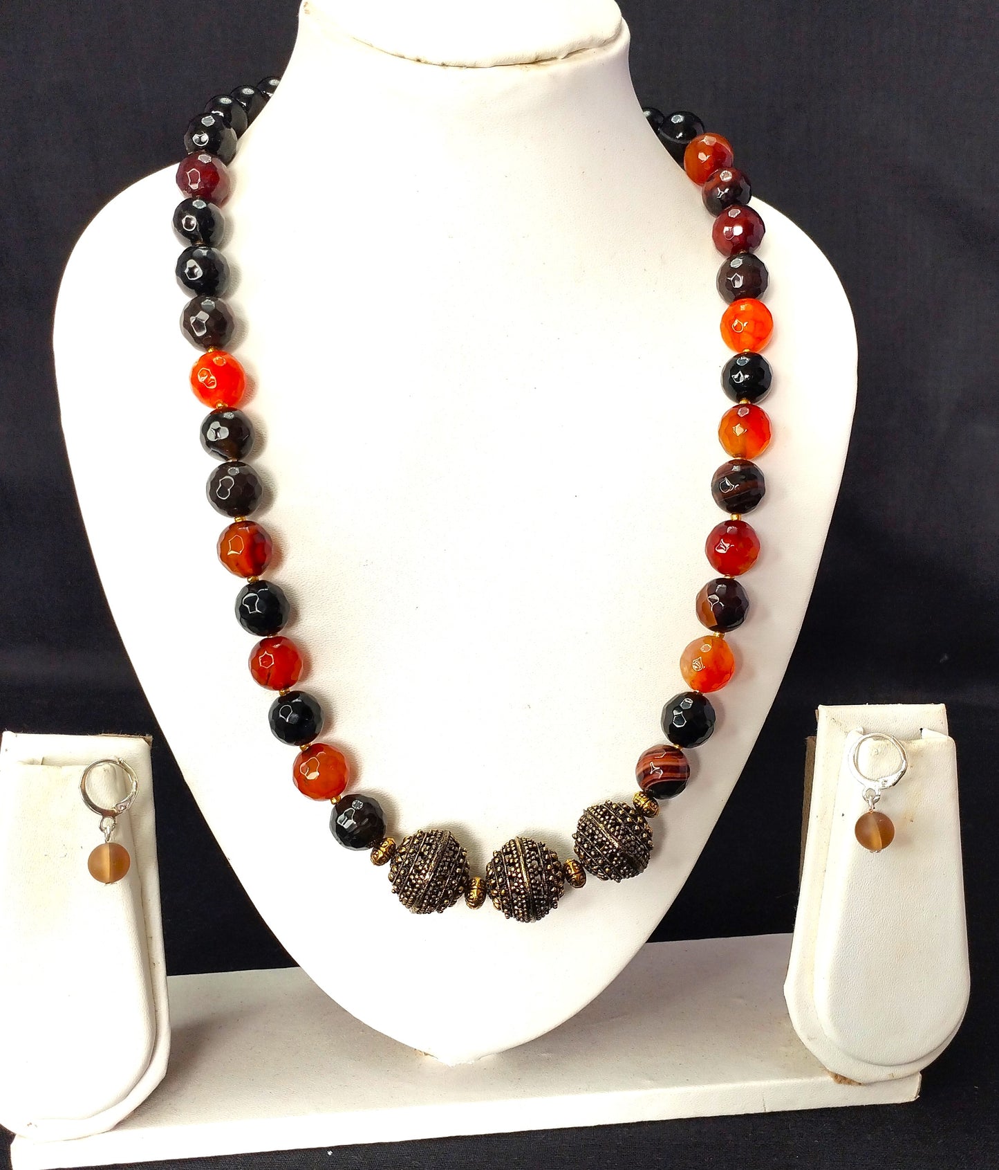 Carnelian Gemstone  Necklace Set