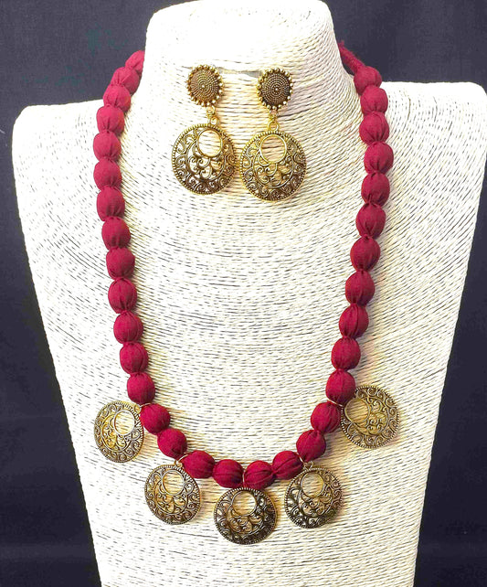 Fusion Fabric Jewellery set