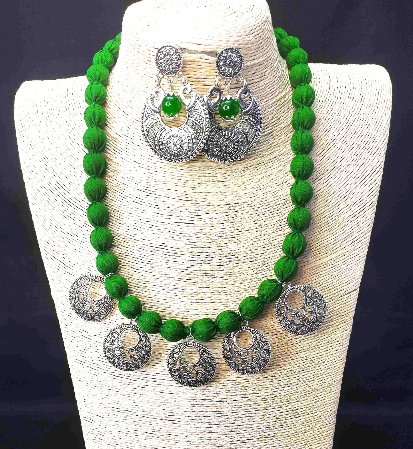 Fusion Fabric Jewellery set