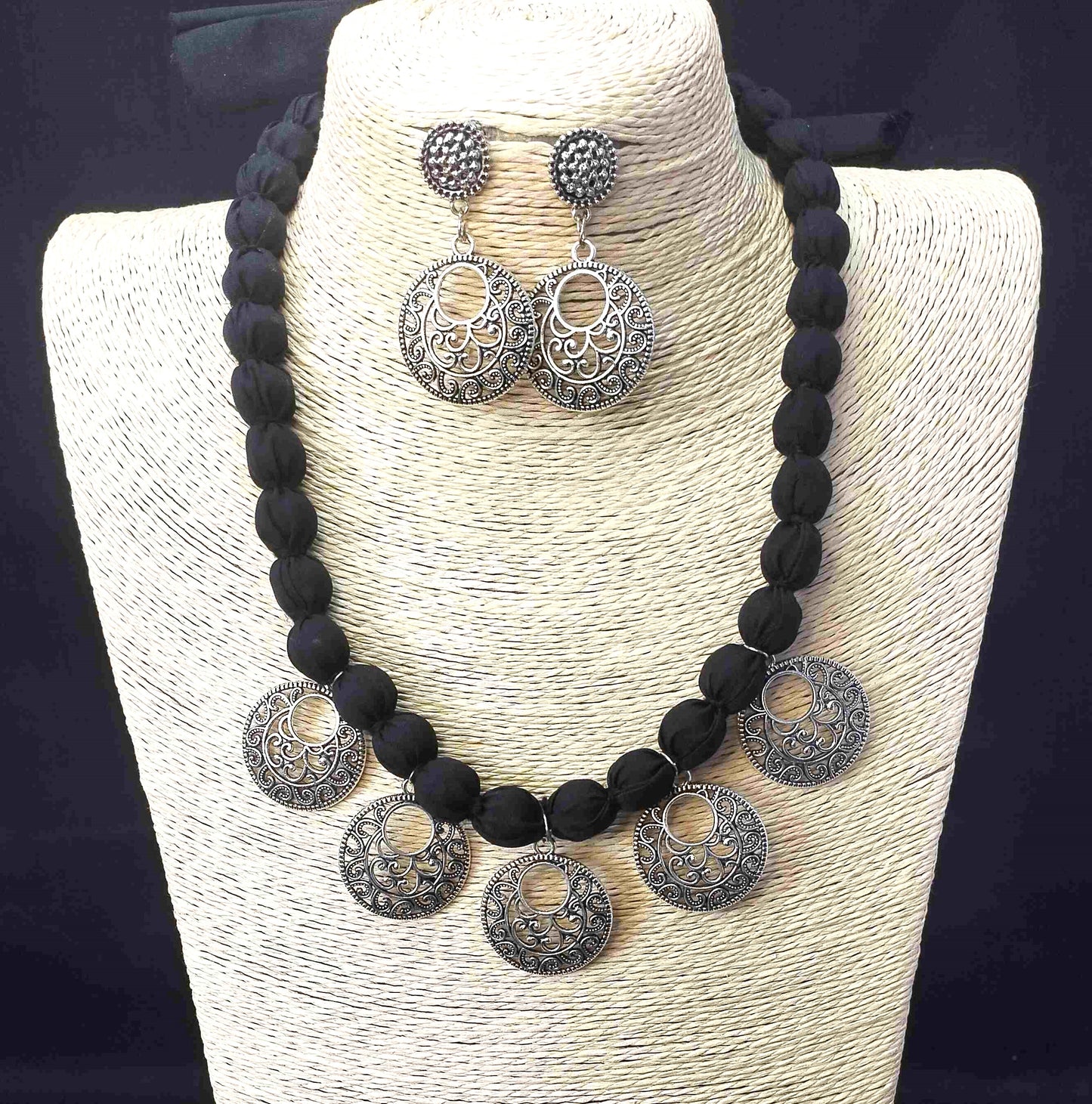 Fusion Fabric Jewellery set