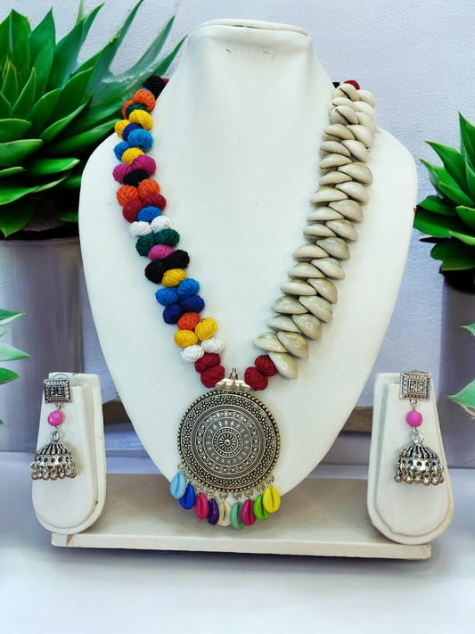 Cowrie Multicolor  Necklace