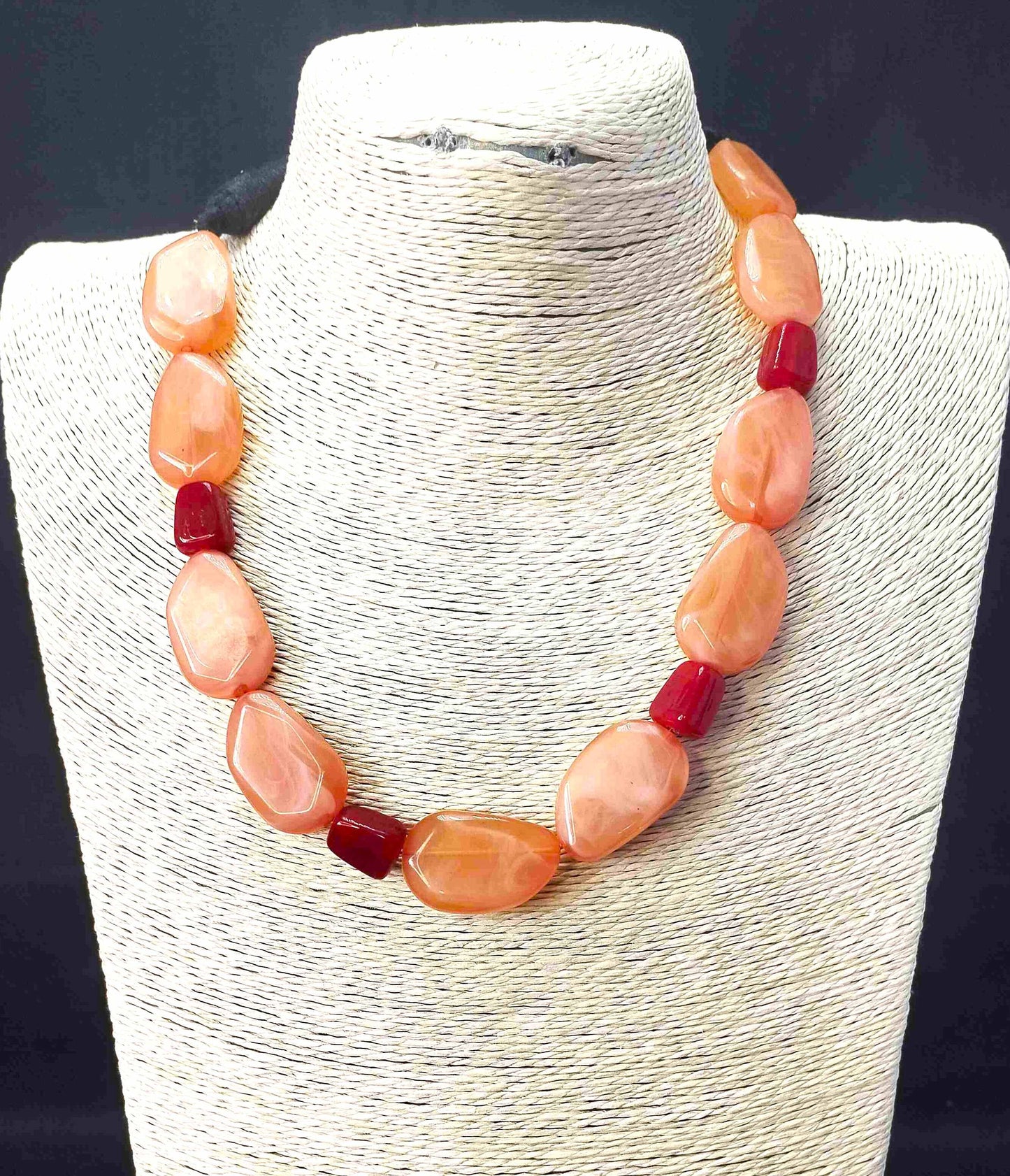 Peach colour Necklace set